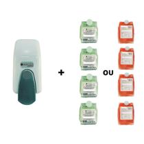 Kit Dispenser Plus Pequeno + 4 Refil Sabonete Espuma 400ml Eco Fácil - Pró Saúde Care