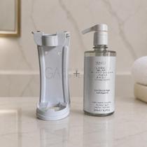 Kit Dispenser Sabonete Líquido Luxo 500ml Florence Blanc Argan com Suporte Branco Realgems Kit Dispenser Sabonete Líquido Luxo 500ml Florence Blanc Argan com Suporte Branco Realgems