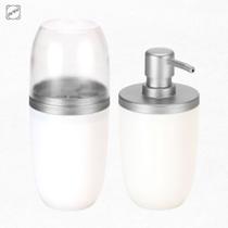 Kit Dispenser Sabonete Líquido + Porta Escovas e Pasta de Dente Original Arthi Kit Dispenser Sabonete Líquido + Porta Escovas e Pasta de Dente Original Arthi