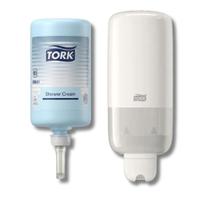 Kit Dispenser Tork + Refil Sabonete Corpo Cabelo 1000ml Premium