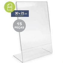 Kit Display 15 Expositores Acrilico Folheto A4 Mesa Vertical Kit Display 15 Expositores Acrilico Folheto A4 Mesa Vertical