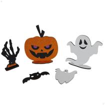 Kit Display Abóbora Tumulo Morcego Fantasma Halloween MDF