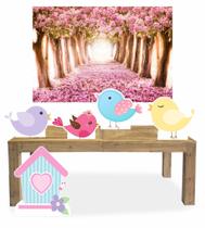 Kit Display de chão totens Jardim Encantado 5 Pçs + Painel 150x100m Kit Display de chão totens Jardim Encantado 5 Pçs + Painel 150x100m