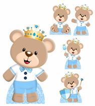 Kit Display de chão totens Urso Principe 5 Pçs