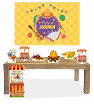 Kit Display de festa Festa Junina + Painel 150x100 Kit Display de festa Festa Junina + Painel 150x100