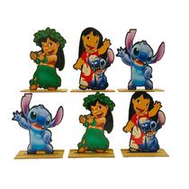 Kit Display de Mesa 6 Peças Para Festa Lilo e Stitch MDF - Juju Brasil