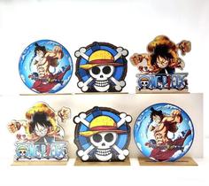 Kit Display De Mesa 6 Peças Para Festa One Piece Mdf