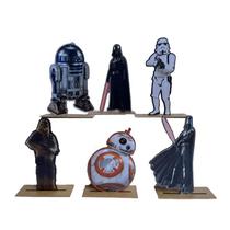 Kit Display De Mesa 6 Peças Para Festa Star Wars Mdf