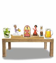 Kit Display De Mesa Festa Boteco 6 Totem 22Cm Kit Display De Mesa Festa Boteco 6 Totem 22Cm