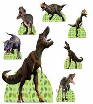 Kit Display Dinossauro 02 Totens 7 Peças + Painel Grande Kit Display Dinossauro 02 Totens 7 Peças + Painel Grande