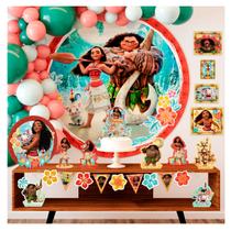 Kit Display Enfeite Mesa Decoracao Festa Moana EVA - piffer