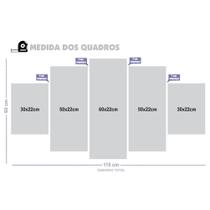 Kit Display Festa Chá Revelação + Quadro Decorativo Mosaico