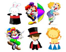 kit Display festa Mdf Circo 6 Displays 22cm kit Display festa Mdf Circo 6 Displays 22cm