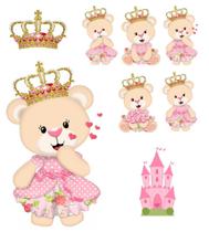 kit Display festa Ursa Princesa 1 Totem chão e 7 Displays kit Display festa Ursa Princesa 1 Totem chão e 7 Displays