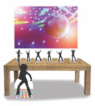 Kit Display Mdf Discoteca Homem Com 07 Pçs + Painel Kit Display Mdf Discoteca Homem Com 07 Pçs + Painel