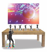 Kit Display Mdf Discoteca Mulher Com 07 Pçs + Painel Kit Display Mdf Discoteca Mulher Com 07 Pçs + Painel