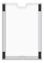 Kit Display Quadro Aviso A4 21x30 Fixação Magnética Imã 10un Cor Transparente