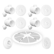 Kit Dispositivo Bocais Piscina 4 Hidro+1 Asp+1 Sucção+1 Ralo