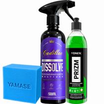 Kit Dissolve Cadillac e Prizm Vonixx Remoção de Chuva Acida Limpeza Profunda e Desengraxante