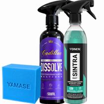 Kit Dissolve Cadillac e Sintra Vonixx Limpeza Bactericida Desengraxante