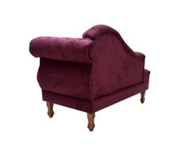 Kit Divã + 2 Poltronas Lia - Marsala c/ Strass Kit Divã + 2 Poltronas Lia - Marsala c/ Strass