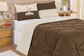 Kit Diva Casal Padrão Dupla Face 03 Peças