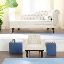 Kit Diva Recamier Diana 160cm Lado Esquerdo e 01 Poltrona Classic Corano - Amarena Móveis