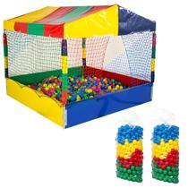 Kit Diversão Piscina de Bolinhas Casinha 1,50m Quadrada Acompanha 1000 Bolinhas Coloridas Kit Diversão Piscina de Bolinhas Casinha 1,50m Quadrada Acompanha 1000 Bolinhas Coloridas