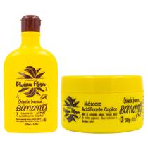 Kit Divina Flora Chiquita Bacana Leave-in Mascara Banana Mel