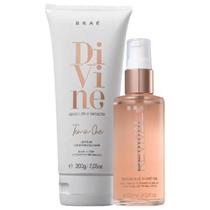 Kit divine leave in ten in one 200g + óleo gorgeous 60ml