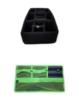Kit Divisória e Organizador de tampa para Case MP0055 e MAI 545 ATM Pro Verde Neon e Preto