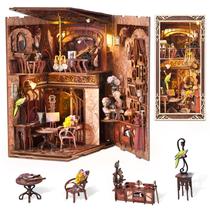 Kit DIY Book Nook CCCDF Dia do Pintor ao entardecer com luz LED