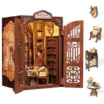 Kit DIY Book Nook CUTEBEE Miniature House com sensor de luz LED