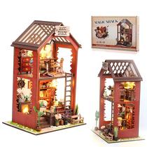 Kit DIY Book Nook Lycidae 3D Puzzle de madeira com móveis e luz Kit DIY Book Nook Lycidae 3D Puzzle de madeira com móveis e luz