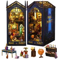 Kit DIY Book Nook PeazeLee 3D Quebra-cabeça de madeira com LED para adultos Kit DIY Book Nook PeazeLee 3D Quebra-cabeça de madeira com LED para adultos