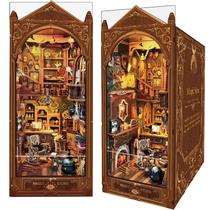Kit DIY Book Nook Puzzle 3D Magic Store Dollhouse com luz LED Kit DIY Book Nook Puzzle 3D Magic Store Dollhouse com luz LED