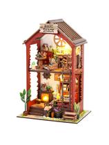 Kit DIY Book Nook Tomyoung Creativity 3D Puzzle de madeira com LED Kit DIY Book Nook Tomyoung Creativity 3D Puzzle de madeira com LED