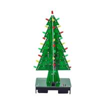 Kit DIY De Árvore De Natal 3D Com LED Piscante, Conjunto De Aprendizagem Eletrônica, Ferramenta De Kit DIY De Árvore De Natal 3D Com LED Piscante, Conjunto De Aprendizagem Eletrônica, Ferramenta De