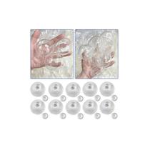 Kit DIY de bola antiestresse com capas de silicone transparentes, 6 cm, 12 cores