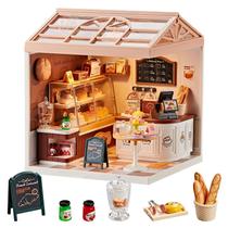 Kit DIY de Casa em Miniatura Qudify Loja de Padaria 87 peças com LED Kit DIY de Casa em Miniatura Qudify Loja de Padaria 87 peças com LED