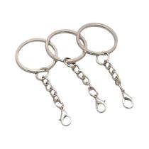 Kit DIY De Chaveiros De Joias 50/100 Peças Com Corrente, Fecho Lagosta E Conjunto De Conectores De Kit DIY De Chaveiros De Joias 50/100 Peças Com Corrente, Fecho Lagosta E Conjunto De Conectores De
