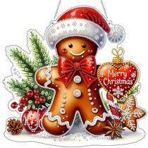 Kit DIY de enfeite suspenso VODAPYC Christmas Gingerbread Man Kit DIY de enfeite suspenso VODAPYC Christmas Gingerbread Man