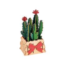 Kit DIY de quebra-cabeça 3D de flores de madeira para adultos com vaso (73 unidades) Kit DIY de quebra-cabeça 3D de flores de madeira para adultos com vaso (73 unidades)