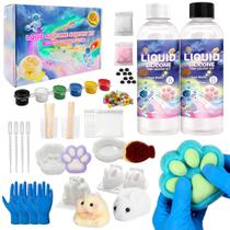 Kit DIY de Squishy Dolcety com Molde de Silicone Líquido 1:1 Kit DIY de Squishy Dolcety com Molde de Silicone Líquido 1:1