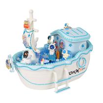 Kit DIY do Pirate Ship Coin Bank para crianças com acessórios