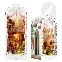 Kit DIY Dollhouse Book Nook Lycidae com luzes LED Gardenhouse Kit DIY Dollhouse Book Nook Lycidae com luzes LED Gardenhouse