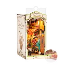 Kit DIY em miniatura Dollhouse Book Nook Rowood com capa protetora contra poeira