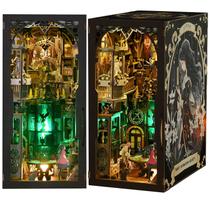 Kit DIY ETKVR Book Nook Tarot Divination com luz LED