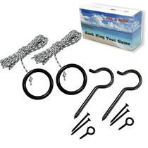 Kit DIY Hook and Ring Toss Game Jac & Mok, 2 conjuntos pretos