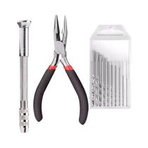 Kit DIY Para Fazer Chaveiros Com Argola, Fecho Lagosta, Mosquetão Giratório, Argolas De Conexão E